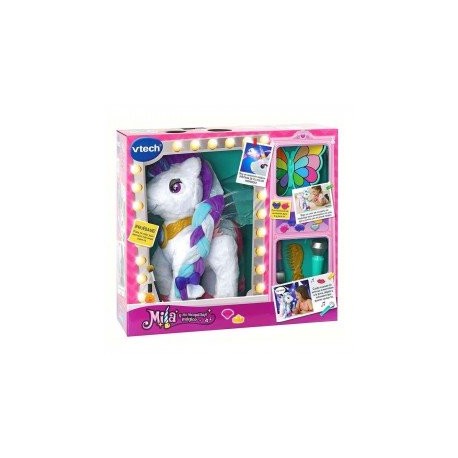 Peluche Interactivo Mila Y Su Maquillaje Mágico 80-182522 Vtech-JuguetesGalaxia-Aprendizaje