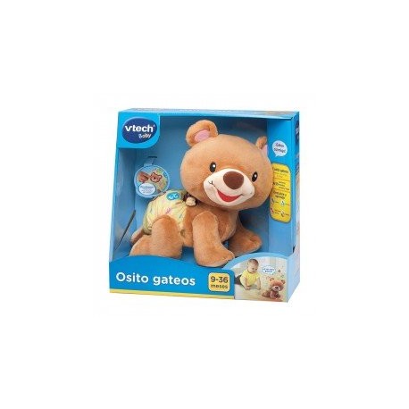 Peluche Interactivo Osito Gateos 80-181122 Vtech-JuguetesGalaxia-Aprendizaje