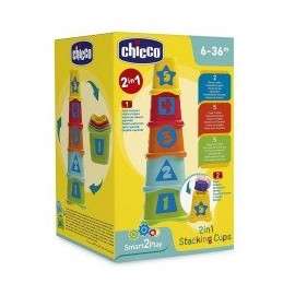 Piramide De Anillos Encajables 2 En 1 Chicco-JuguetesGalaxia-Aprendizaje