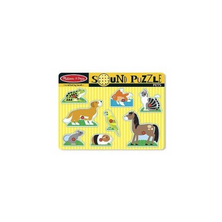 Rompecabezas con Sonido: Mascotas Melissa & Doug-JuguetesGalaxia-Aprendizaje