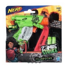 Nerf B4968 Lanzador  Zombie Strike Clampdown  Juguete Hasbro-JuguetesGalaxia-Lanzadores