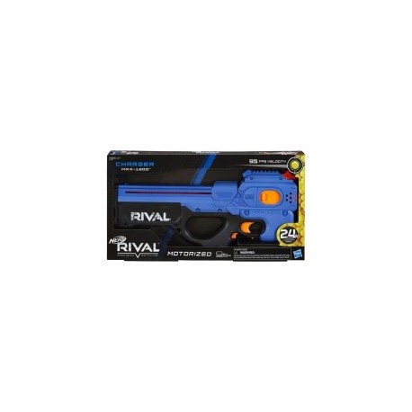 Nerf E8449 Nerf Rival Lanzador Charger MXX-1200 Motorized Azul-JuguetesGalaxia-Lanzadores