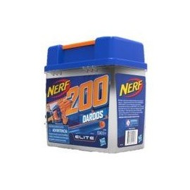 Nerf F0396 Cubeta Nerf 200 Dardos Elite-JuguetesGalaxia-Lanzadores