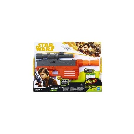 STAR WARS  HAN SOLO BLASTER  LANZADOR DE ZEUS-JuguetesGalaxia-Lanzadores