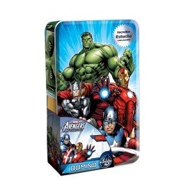 DOMINO EN TIN AVENGERS-JuguetesGalaxia-Juegos de Mesa