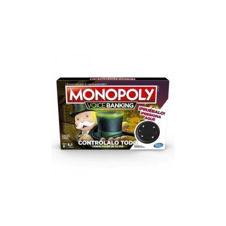 Monopoly E4816 Monopoly Voice Banking Juego de mesa electrónico-JuguetesGalaxia-Juegos de Mesa