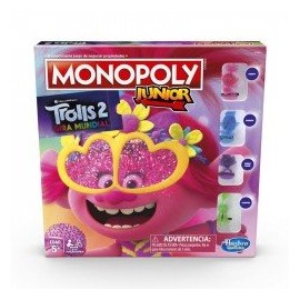 Monopoly E7496 Monopoly Jr Trolls Juego de Mesa-JuguetesGalaxia-Juegos de Mesa