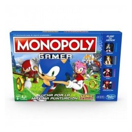 Monopoly E8396 Monopoly Gamer Sonic-JuguetesGalaxia-Juegos de Mesa