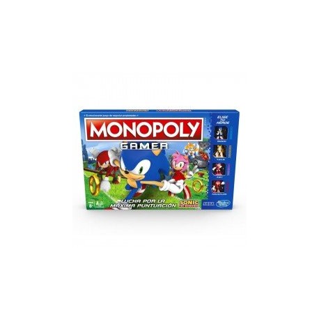 Monopoly E8396 Monopoly Gamer Sonic-JuguetesGalaxia-Juegos de Mesa