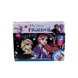 Rompecabezas aterciopelado para colorear Frozen II-JuguetesGalaxia-Juegos de Mesa