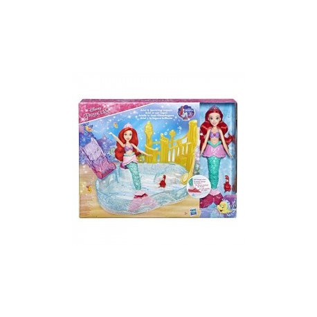 DISNEY GIRLS E5575 Disney Princesa Ariel Muñeca Escenario en el Agua  Juguete Hasbro-JuguetesGalaxia-Muñecas