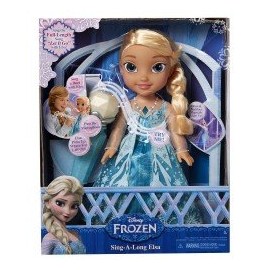 MUNECA TODDLER 16 PG ELSA CANTA CONMIGO NINA JAKKS FROZEN-JuguetesGalaxia-Muñecas